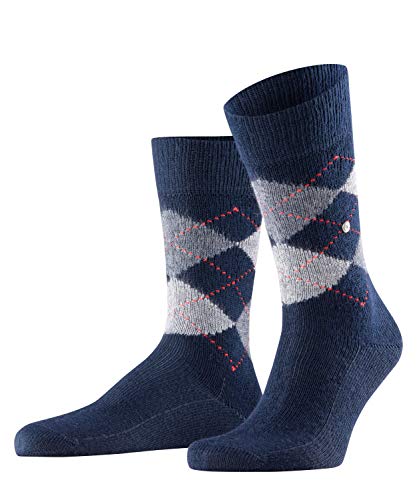 Burlington Herren Socken Preston SO weich und warm gemustert 1 Paar, Blau (Marine 6125), 40-46 im Sale