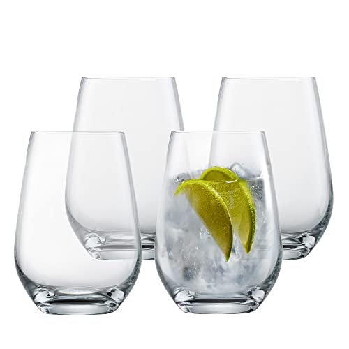 SCHOTT ZWIESEL Gin Tonic Glas Viña (4er-Set), bauchige Longdrinkgläser für Gin Tonic, spülmaschinenfeste Tritan-Kristallgläser, Made in Germany (Art.-Nr. 130003) im Sale