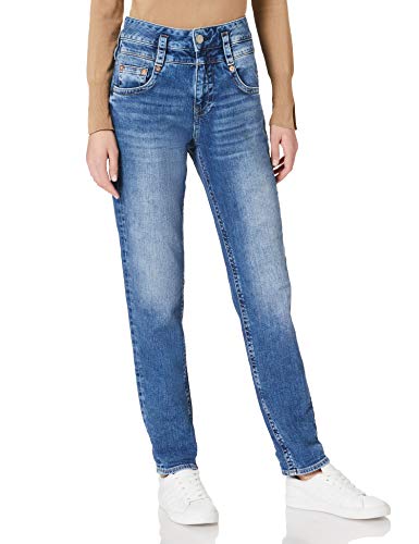 Herrlicher Damen Pitch HI Conic Recycled Denim Jeans, Retro Marvel 869, W29/L32 im Sale