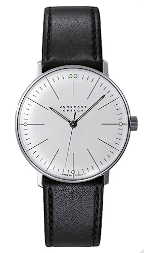 JUNGHANS max Bill Handaufzug Armbanduhr mit Saphirglas 27/3700.02 im Sale