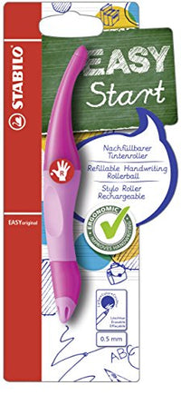 Thumbnail for Ergonomischer Tintenroller für Rechtshänder - STABILO EASYoriginal in pink hell/dunkel - Einzelstift - blau (löschbar) - inkl. Patrone