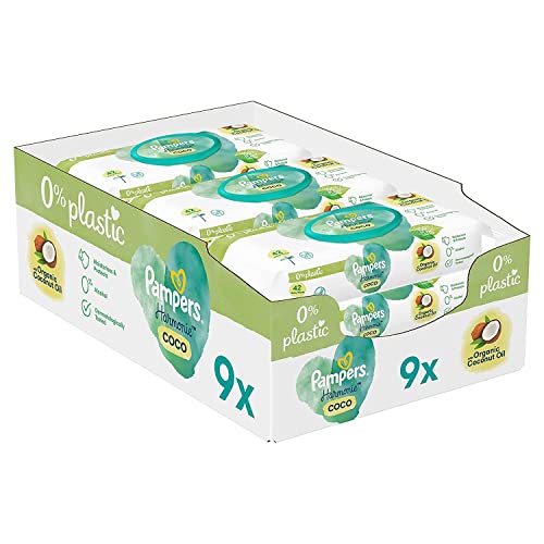 Pampers Harmonie Coco Baby Feuchttücher, 378 Tücher, Alte Version