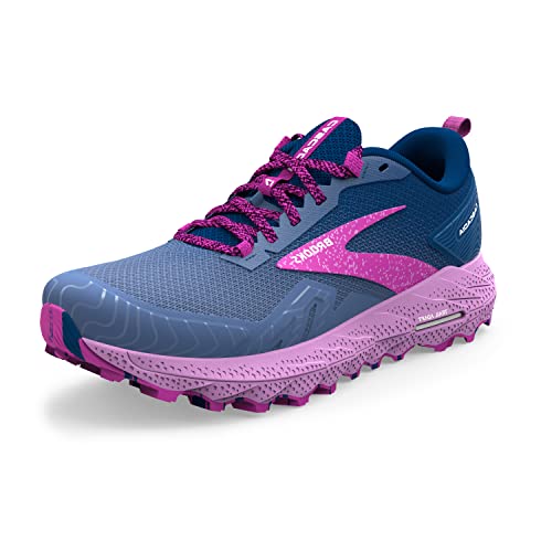 Brooks Damen Cascadia 17 Sneaker, Navy Purple Violet, 40.5 EU im Sale