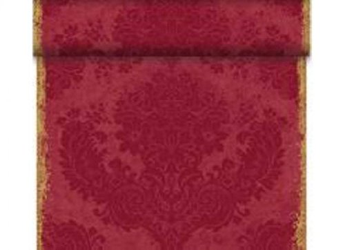 Duni Dunicel Tischläufer Tête-à-Tête Royal Bordeaux 40 x 2400 cm, Duni Tete a Tete Royal Bordeaux mit 20 perforierten Abschnitten à 1,20 m lang und 0,40 cm breit im Sale