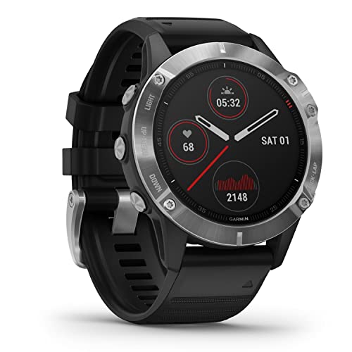 Garmin fenix 6 – GPS-Multisport-Smartwatch mit 1,3 Zoll Display, vorinstallierten Sport-Apps, Garmin Music, Garmin Pay und Smart Notifications. Wasserdicht bis 10 ATM und bis zu 14 Tage Akkulaufzeit