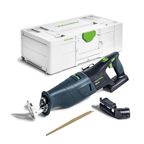 Festool – Akku-Säbelsäge RSC 18 EB-Basic inkl. Absaugvorrichtung + Säbelsägeblatt WOOD UNIVERSAL + Systainer SYS3 L 187