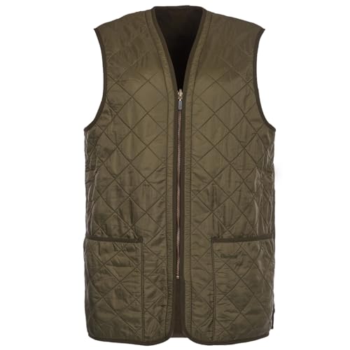 Barbour Herren Weste Polarquilt Waistcoat MLI0002  Olive im Sale