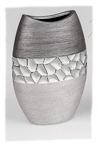 Formano Vase Silber-grau 20 cm 739841 modern