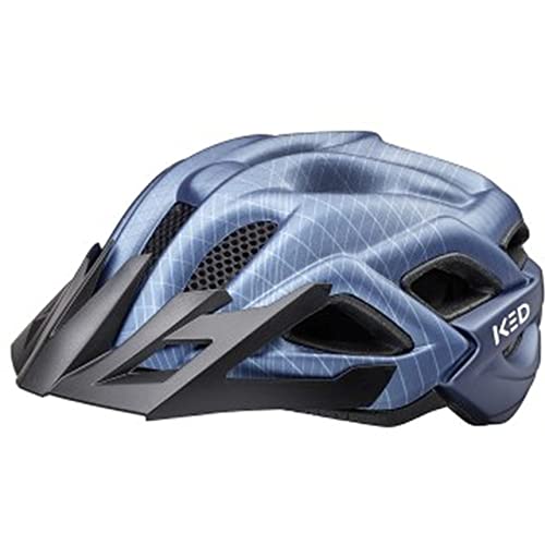 KED Unisex Jugend Status Jr. Fahrradhelm, Petrol Blue Matt, (49-54cm) im Sale