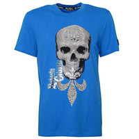 Thumbnail for Roberto Geissini Herren T-Shirt Skull-Mystic-Blue XXL im Sale