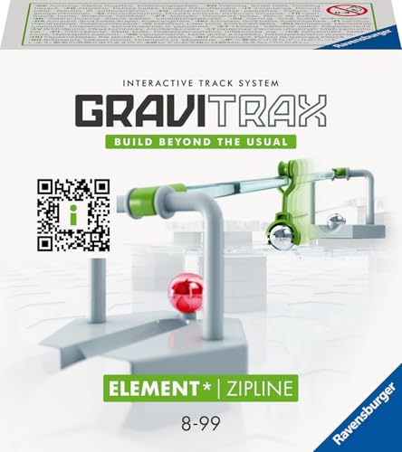 Ravensburger GraviTrax Element Zipline 27472 - Erweiterung für deine Kugelbahn - Murmelbahn und Konstruktionsspielzeug ab 8 Jahre - Geschenkidee zu Weihnachten im Sale