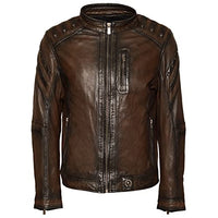 Thumbnail for Roberto Geissini Herren Lederjacke CLIFFORD-brown 54 im Sale