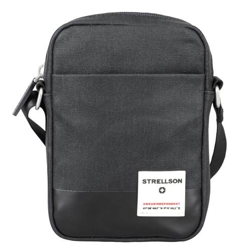 Strellson - Umhängetasche Herren, Schultertasche in Schwarz, Shoulderbag mit Reißverschluss im Sale