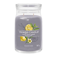 Thumbnail for Yankee Candle Signature Duftkerze | große Kerze mit langer Brenndauer „Black Tea & Lemon“ | Soja-Wachs-Mix | Perfekte Geschenke für Frauen im Sale