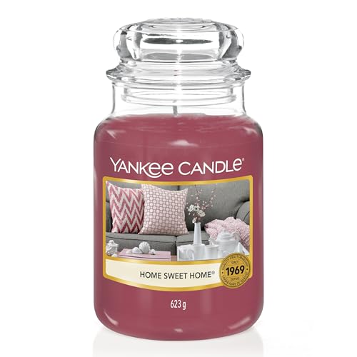 Yankee Candle Duftkerze im Glas (groß) | Home Sweet Home | Brenndauer bis zu 150 Stunden im Sale