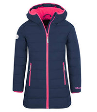 Thumbnail for Trollkids Mädchen Wintermantel Winterjacke Stanavanger, Marineblau/Pink, im Sale