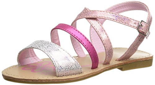 Laura Ashley Shinny Criss Cross Riemchensandalen (Kleinkind), rose, im Sale