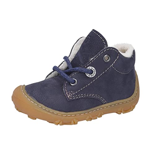 RICOSTA Jungen Winterstiefel Colin, Baby und Kleinkinder Lauflernschuhe, Weite: Weit, terracare,Barfuß-Schuh, Winterboots, Lammwolle, See (170), 22 EU im Sale