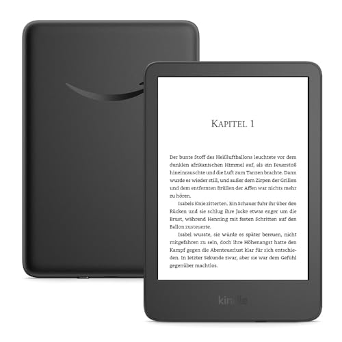 Der neue Amazon Kindle (16 GB) – Der leichteste und kompakteste Kindle, mit blendfreiem Bildschirm, schnellerem Umblättern, anpassbarem Frontlicht und langer Akkulaufzeit – mit Werbung – schwarz im Sale