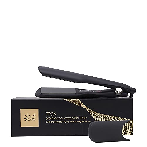 ghd max - professioneller Haarglätter mit breiten Platten für langes, dickes oder lockiges Haar, glättet und erzeugt Wellen in der Hälfte der Zeit, Dual-Zonen-Technologie, schwarz im Sale