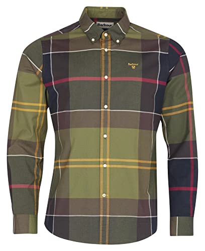 Barbour Sutherland Tailored Shirt Classic Tartan, bunt, L im Sale