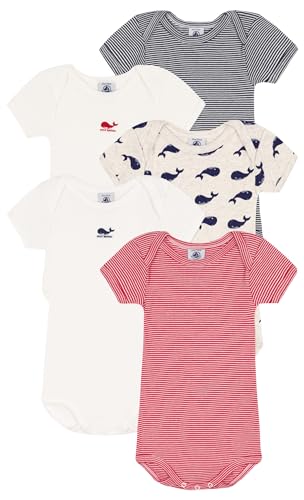 Petit Bateau Unisex Baby A09WP Body, Variante 1, 18 Monate (5er Pack) im Sale