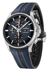 Thumbnail for JUNGHANS Meister Chronoscope Herrenuhr Automatik Schwarz/Blau 27/4227.00 im Sale