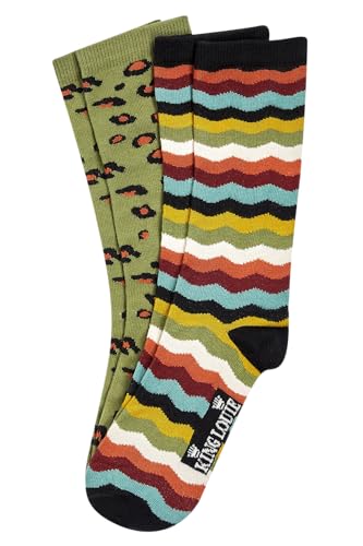 King Louie Damen Socken 2 Paare im Set inkl. Geschenkschachtel Marmora (39-42, 001 Black) im Sale