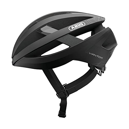 ABUS Rennradhelm Viantor - Sportlicher Fahrradhelm für Einsteiger - für Damen und Herren - Schwarz Matt, Größe S im Sale