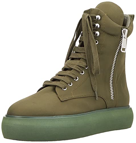 DKNY Damen Aken- Sneaker Boot W/Inside Zip, Army, 36 EU im Sale