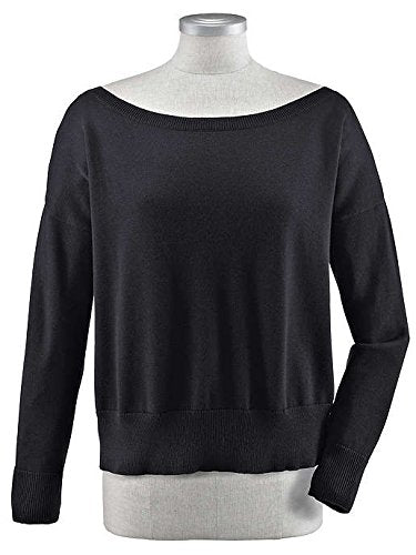 Alba Moda Damen Pullover, schwarz, In topmodischer, kastiger T-Cut-Form im Sale