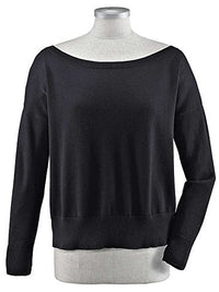 Thumbnail for Alba Moda Damen Pullover, schwarz, In topmodischer, kastiger T-Cut-Form im Sale