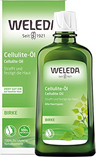 WELEDA Bio Birke Anti Cellulite Öl 200ml - Naturkosmetik Hautpflege Körperöl mit Jojobaöl strafft & festigt die Haut. Massageöl mit dermatologisch bestätigter Wirkung aktiviert den Hautstoffwechsel im Sale