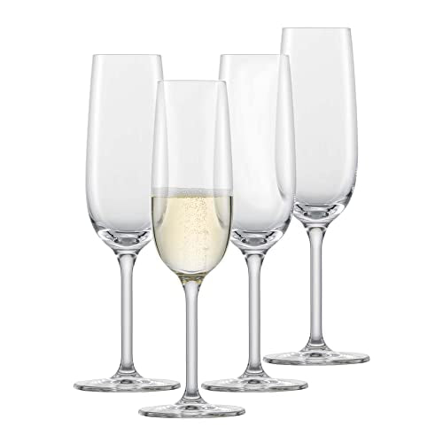 SCHOTT ZWIESEL Sektglas For You (4er-Set), elegante Champagner Gläser mit Moussierpunkt, spülmaschinenfeste Tritan-Kristallgläser, Made in Germany (Art.-Nr. 121872) im Sale