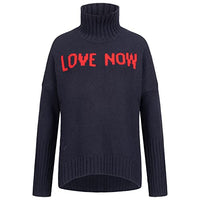 Thumbnail for Zadig & Voltaire Rollkragen-Pullover ALMA WE Love Now Blau im Sale