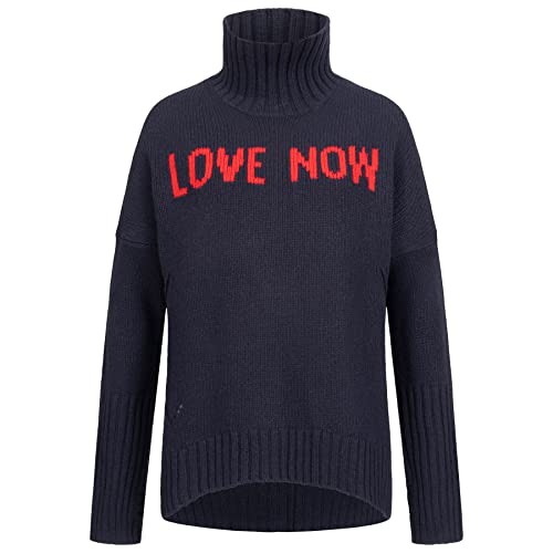 Zadig & Voltaire Rollkragen-Pullover ALMA WE Love Now Blau im Sale