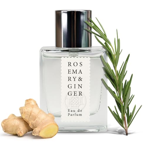 Jean & Len Rosemary & Ginger Eau de Parfum, würzig-frischer Duft nach Rosmarin & Ingwer, hergestellt in Manufakturarbeit, minimalistische Glasflasche, Parfum für Damen und Herren, 30 ml im Sale