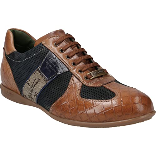 Galizio Torresi Herren Schnürhalbschuhe Schnürschuh Lederkombination Freizeit Elegant Schuhe Uni Leder Schuhe Herren im Sale