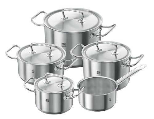 ZWILLING Kochtopf-Set, 5-tlg., 4 Deckel, Induktionsgeeignet, Edelstahl, Twin Classic im Sale