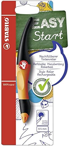 STABILO EASYoriginal Start R orange/anthrazit und 1 refill M blau