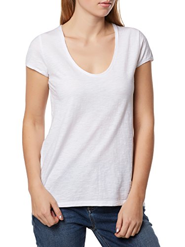 Drykorn Damen T-Shirt Avivi 89377 888 D-Jersey, Weiß (Weiß 60), (Herstellergröße: M) im Sale