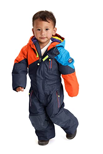 Killtec Schneeanzug Kinder Kesley Mini - Skioverall mit Kapuze - 10.000 mm Wassersäule - Skianzug für Jungen und Mädchen, Dunkelnavy, 110/116 im Sale