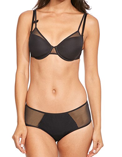 Passionata Damen Schalen BH Miss Joy dekorierter Spacer-BH 4705, Schwarz (Schwarz 11), 70E im Sale