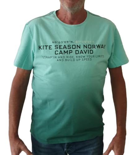 Camp David Herren T-Shirt mit Print im Sale