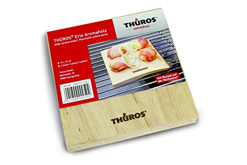 Thüros Räucherbrett Erle 15 x 15 cm,2 Stück AHO1515E2 im Sale