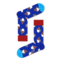 Thumbnail for Happy Socks Unisex Candy Cane Cocoa Socken, Blau, Weiß, Rot, Braun, Small/Medium im Sale