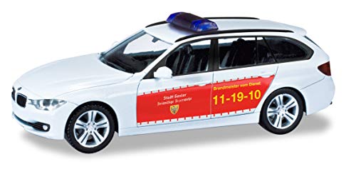 herpa 094894 3er BMW Touring „Feuerwehr Goslar“ in Miniatur zum Basteln Sammeln und als Geschenk, Mehrfarbig im Sale