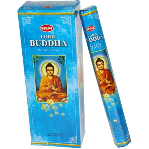 Hem Lord Buddha Räucherstäbchen, 6 Stück, sechseckig, 20 Stück = 120 Stück