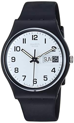 Swatch Herrenuhr Analog Quarz mit Plastikarmband – GB 743 im Sale