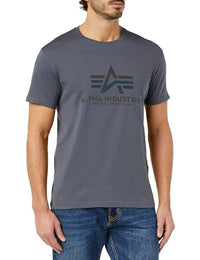 Thumbnail for Alpha Industries Herren Basic T Rainbow Ref T-Shirt, Greyblack, 56 im Sale